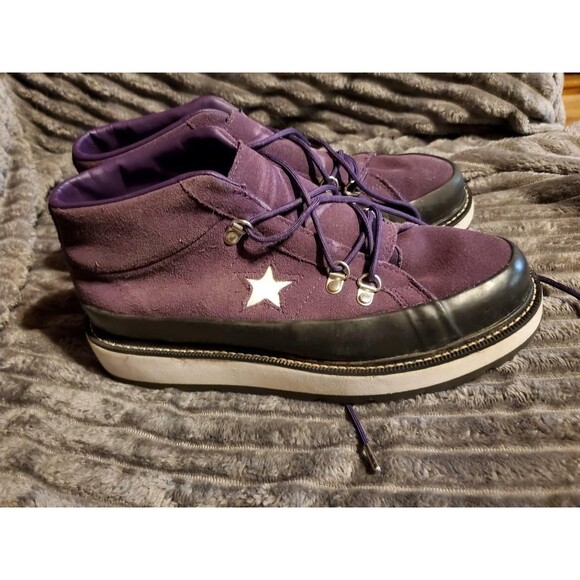 CONVERSE Mountain Club Purple Platform Shoes Womens 9 - Picture 2 of 12